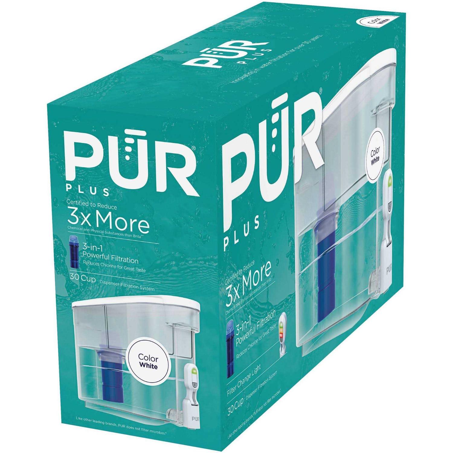 PUR Plus 30-Cup Water Filter Dispenser System