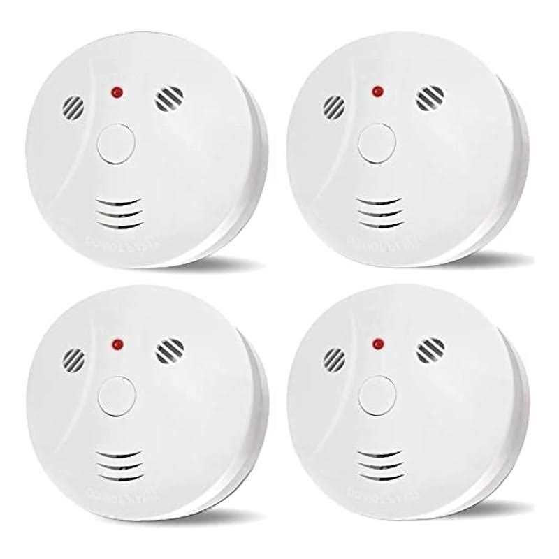 4 Pack Combination Smoke and Carbon Monoxide Detector Battery Operated