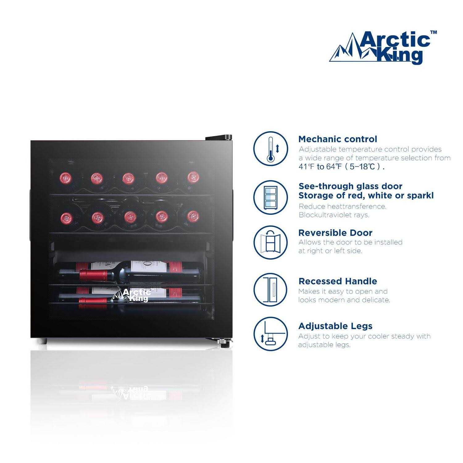 Arctic King 14-Bottle Wine Cooler ARW14B0ABB