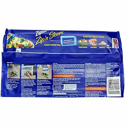 Ziploc Zip’N Steam Cooking Bags