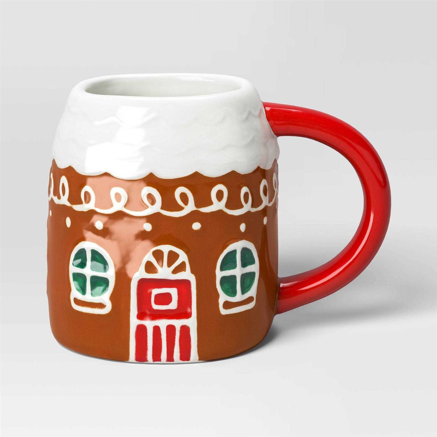 Wondershop 14oz Christmas Earthenware Gingerbread House Mug