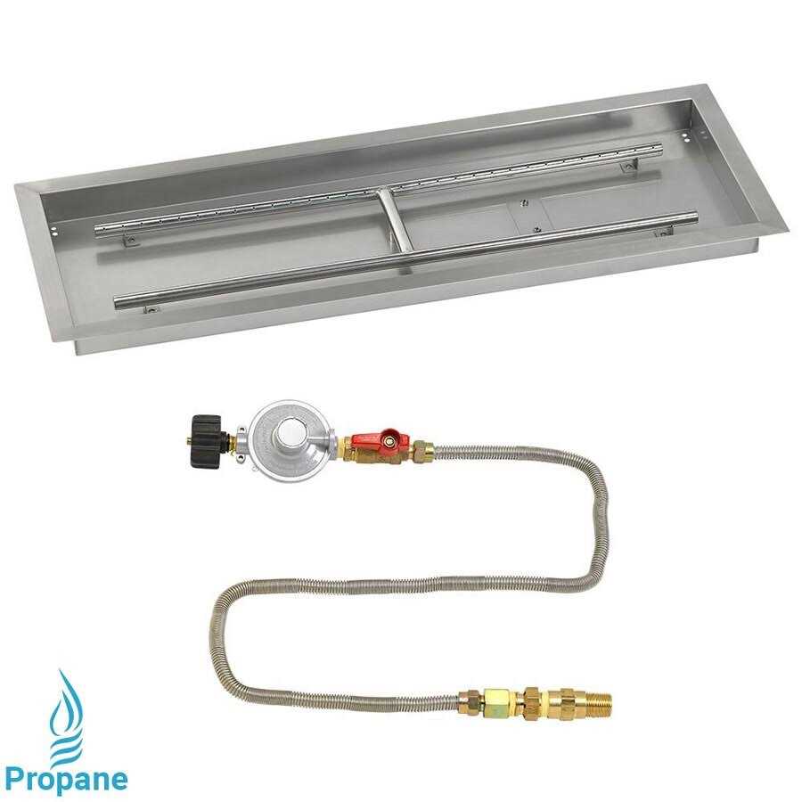 American Rectangular Drop-In Pan with Match Light Kit