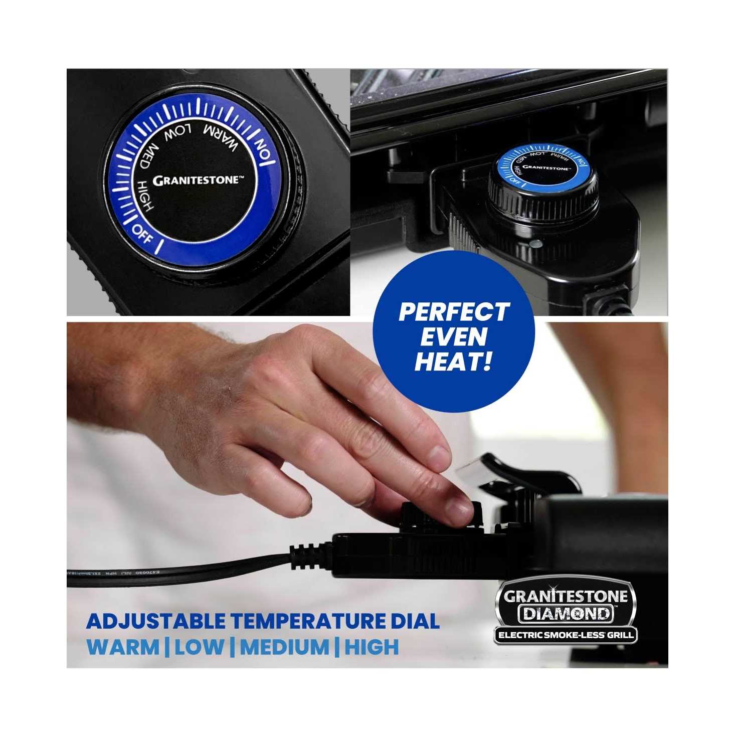 Granitestone Diamond Electric Smokeless Grill