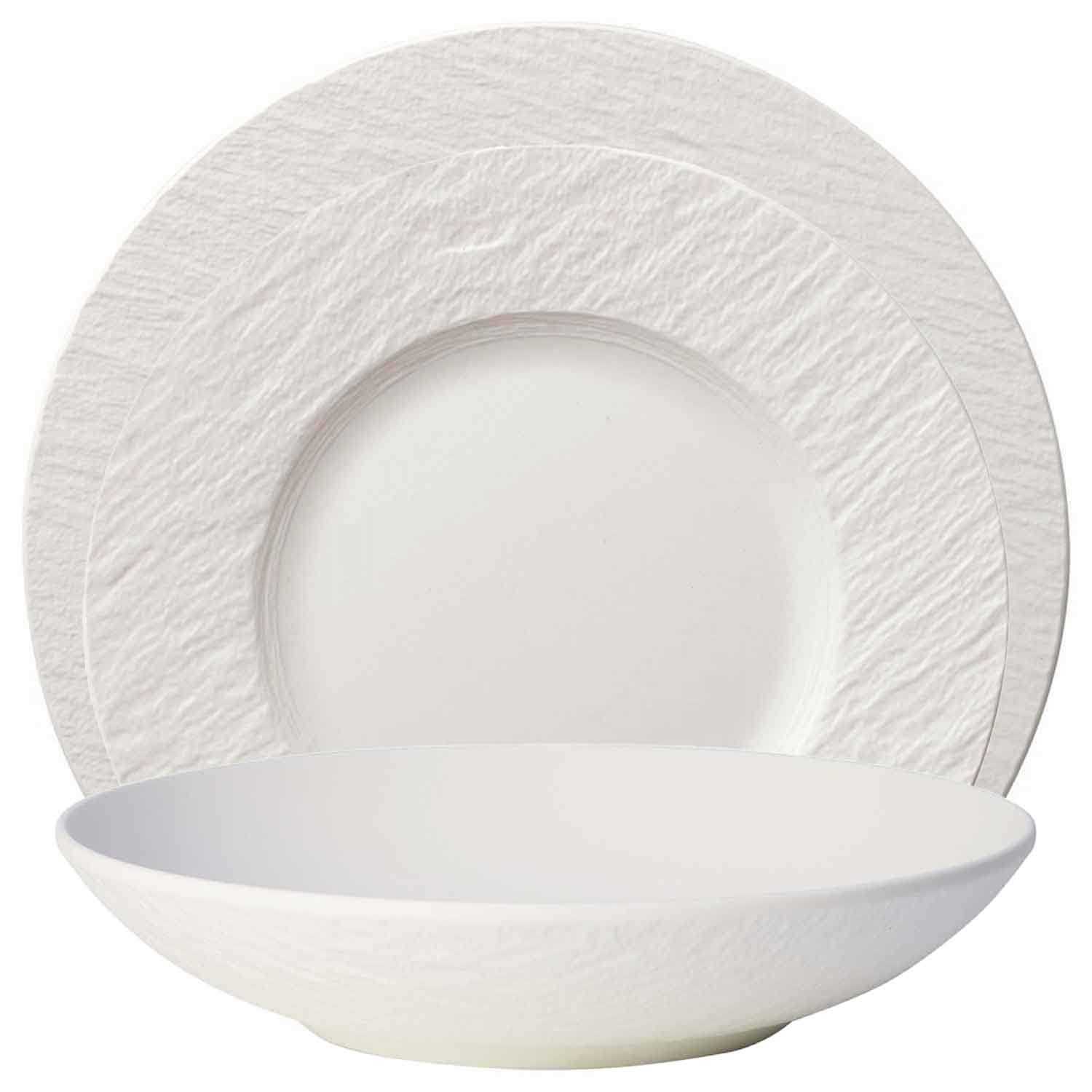 Villeroy & Boch Manufacture Rock 12-Piece Dinnerware Set
