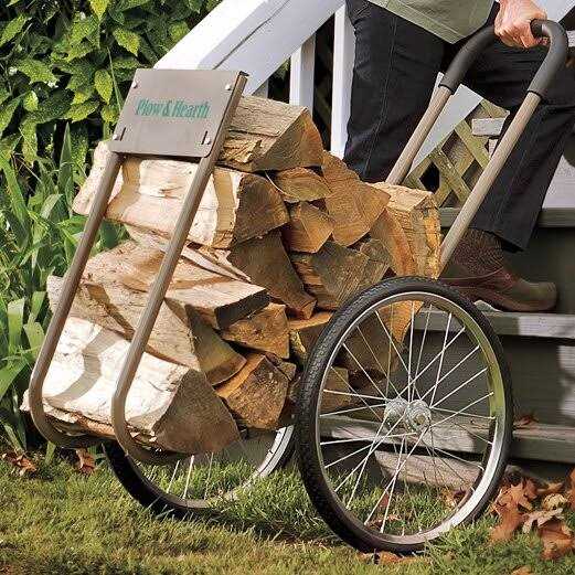 Plow & Hearth Rolling Wood Caddy
