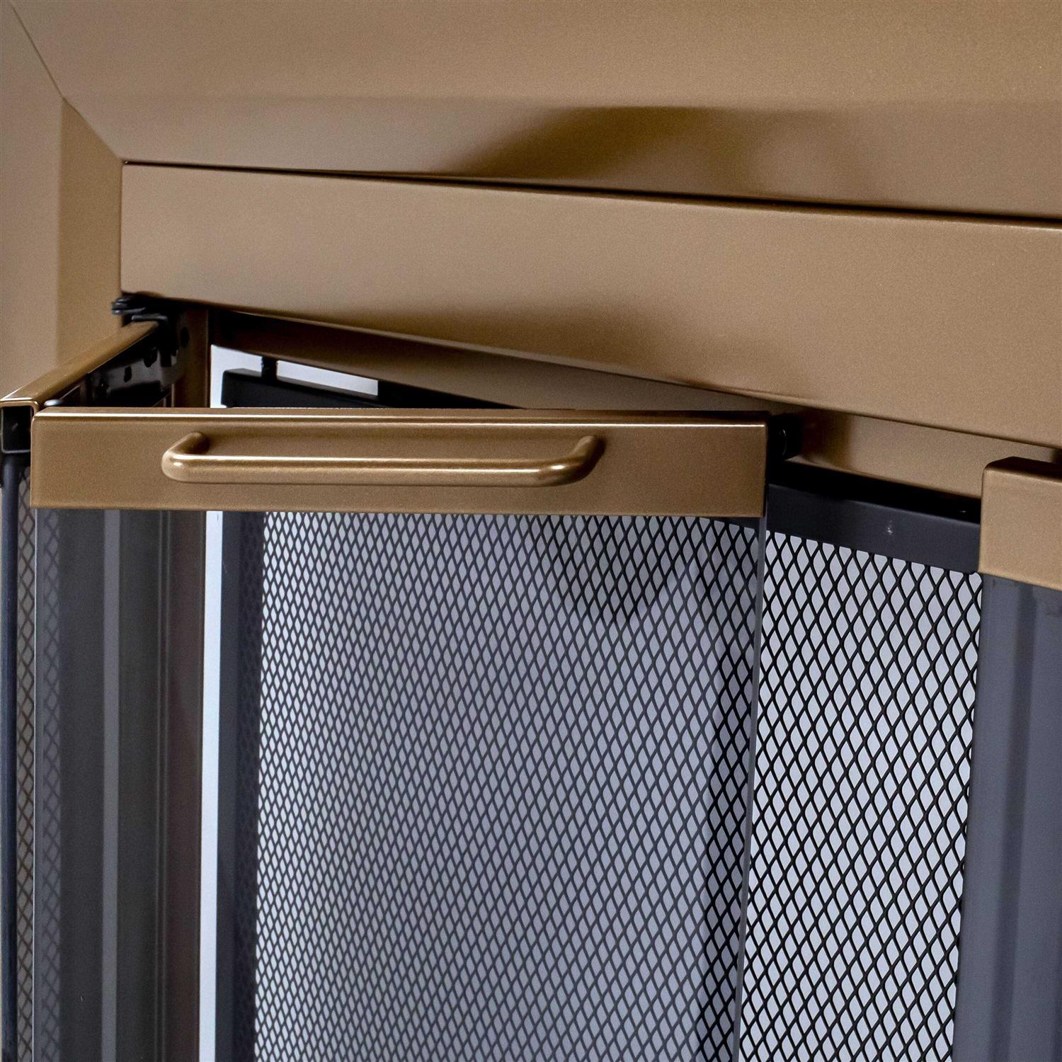 Pleasant Hearth Clairmont Heritage Glass Fireplace Doors