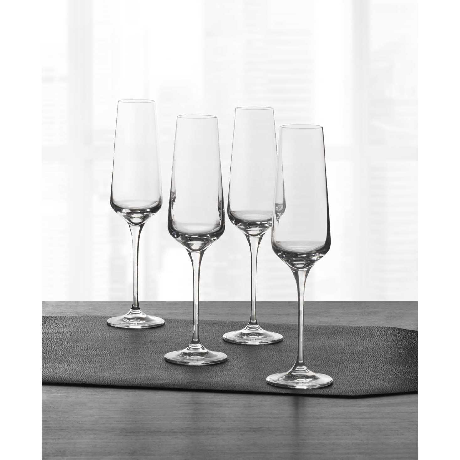 Hotel Collection Set of 4 Flute Glasses