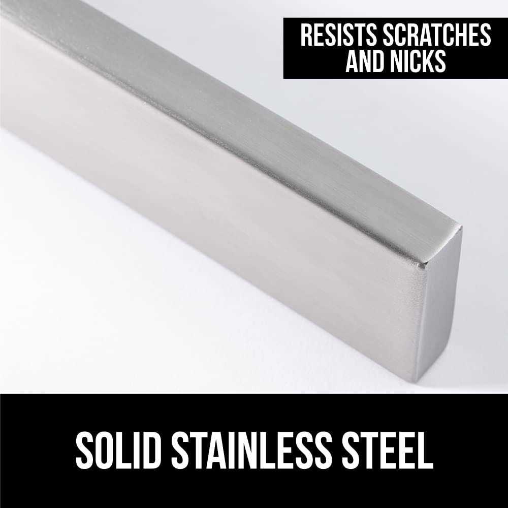 Gorilla Grip Stainless Steel Magnetic Knife Strip 16 Inch Holder Heavy Duty
