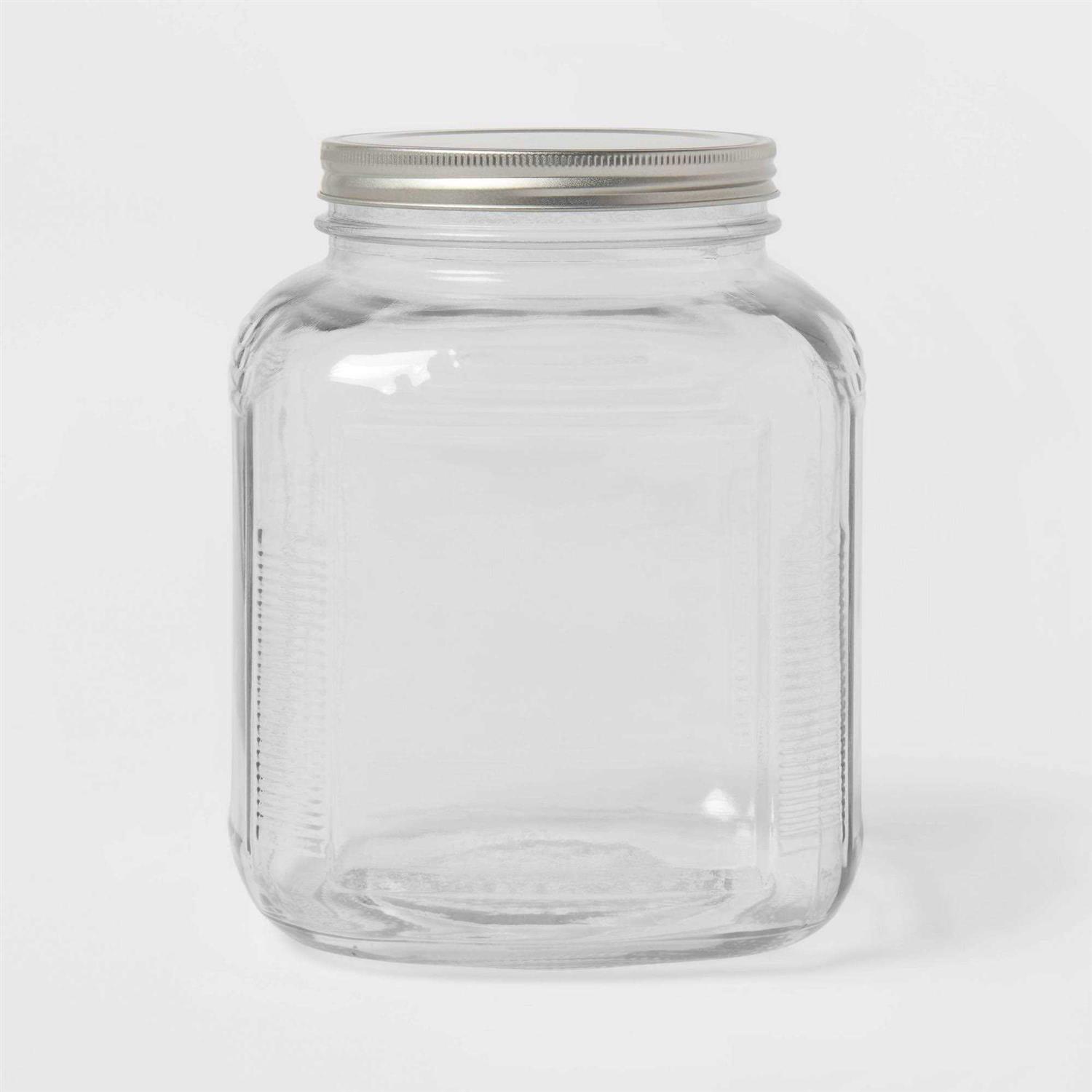 Threshold Glass Jar with Metal Lid
