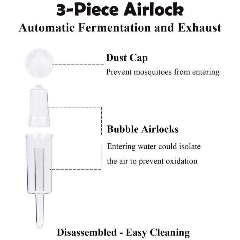 Fermentation Lids 6 Set Fermentation Kit for Wide Mouth Jars