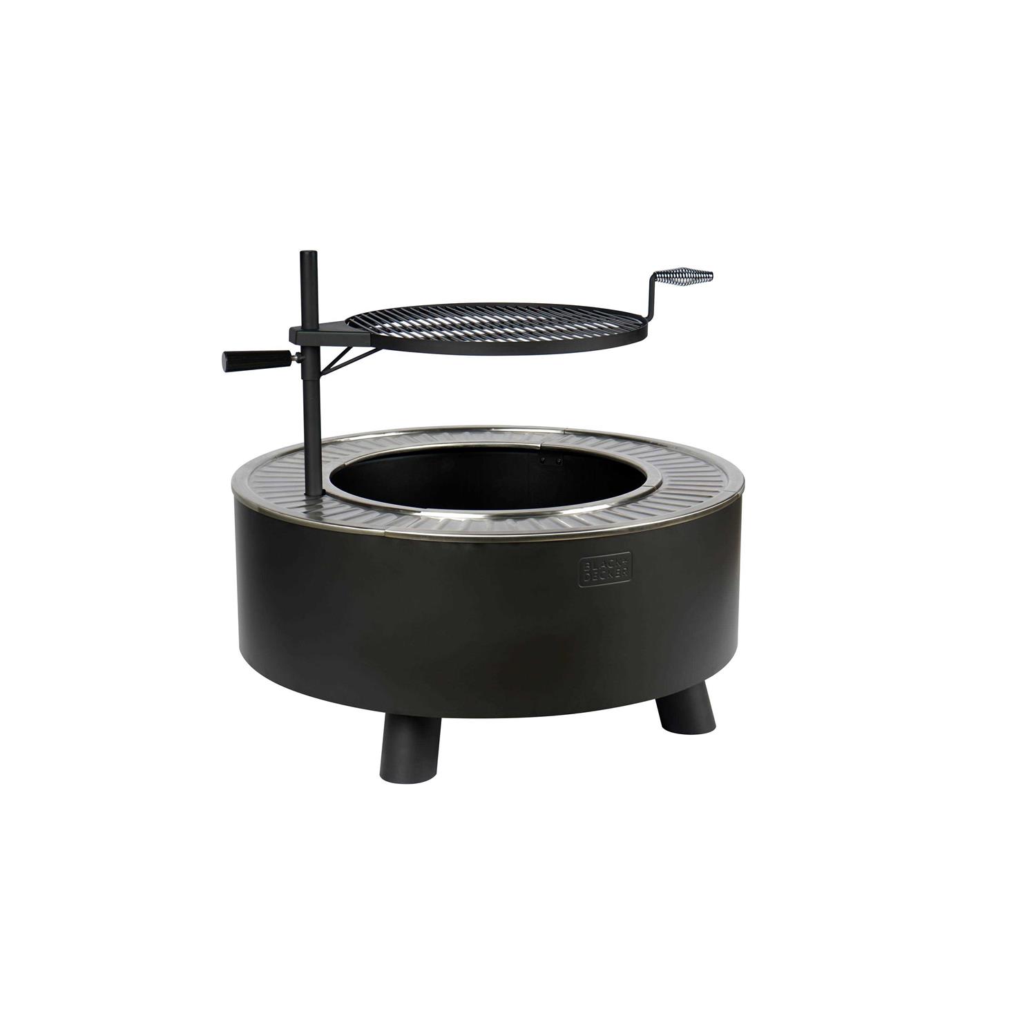 Black + Decker 34 Smokeless Wood Burning Fire Pit with Grill
