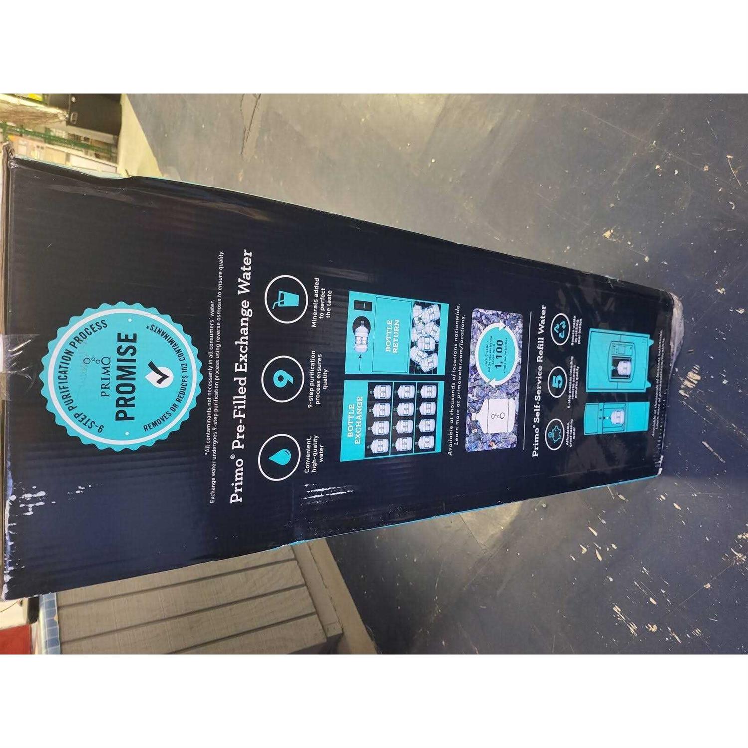 Primo Top Loading Black Top-Loading Cold and Hot Water Cooler Stainless Steel 601300