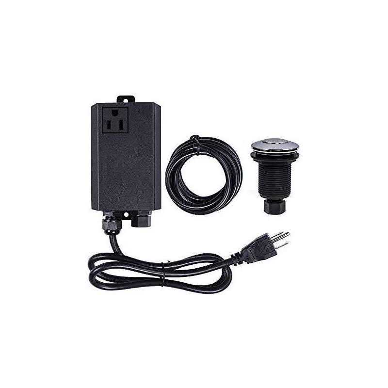 Garbage Disposal Air Switch Kit Sink Top Waste Disposal Stainless Steel Off Air Button Food and Waste Disposals Part by Etoolcity