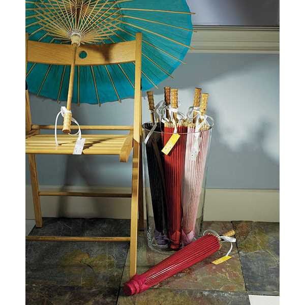 Weddingstar Pretty Paper Parasol With Bamboo Handle