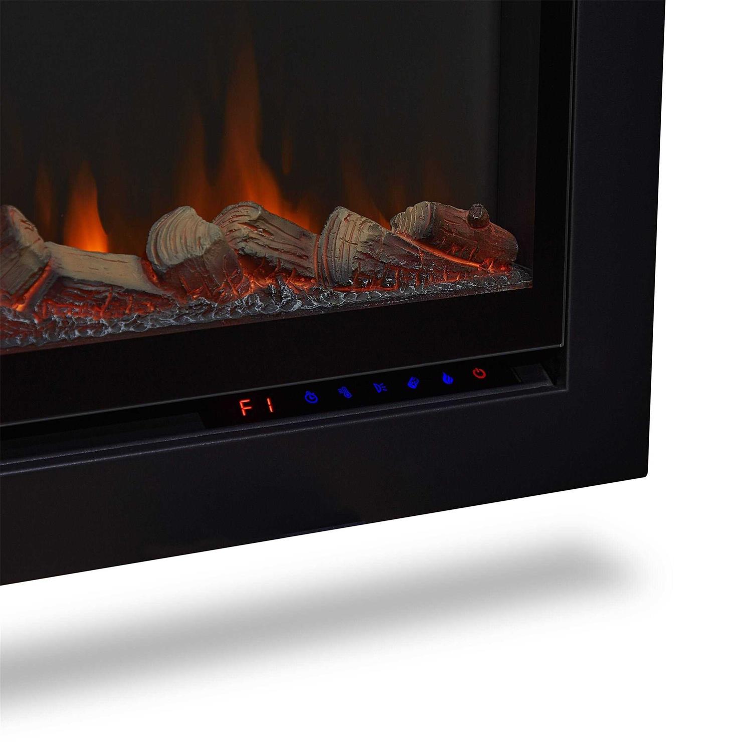 Real Flame 49 in. Wall-Mounted/Recessed Electric Fireplace Insert