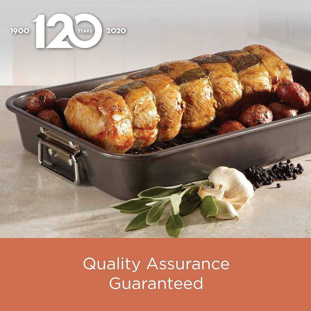 Farberware Bakeware Nonstick Roaster with Flat Rack