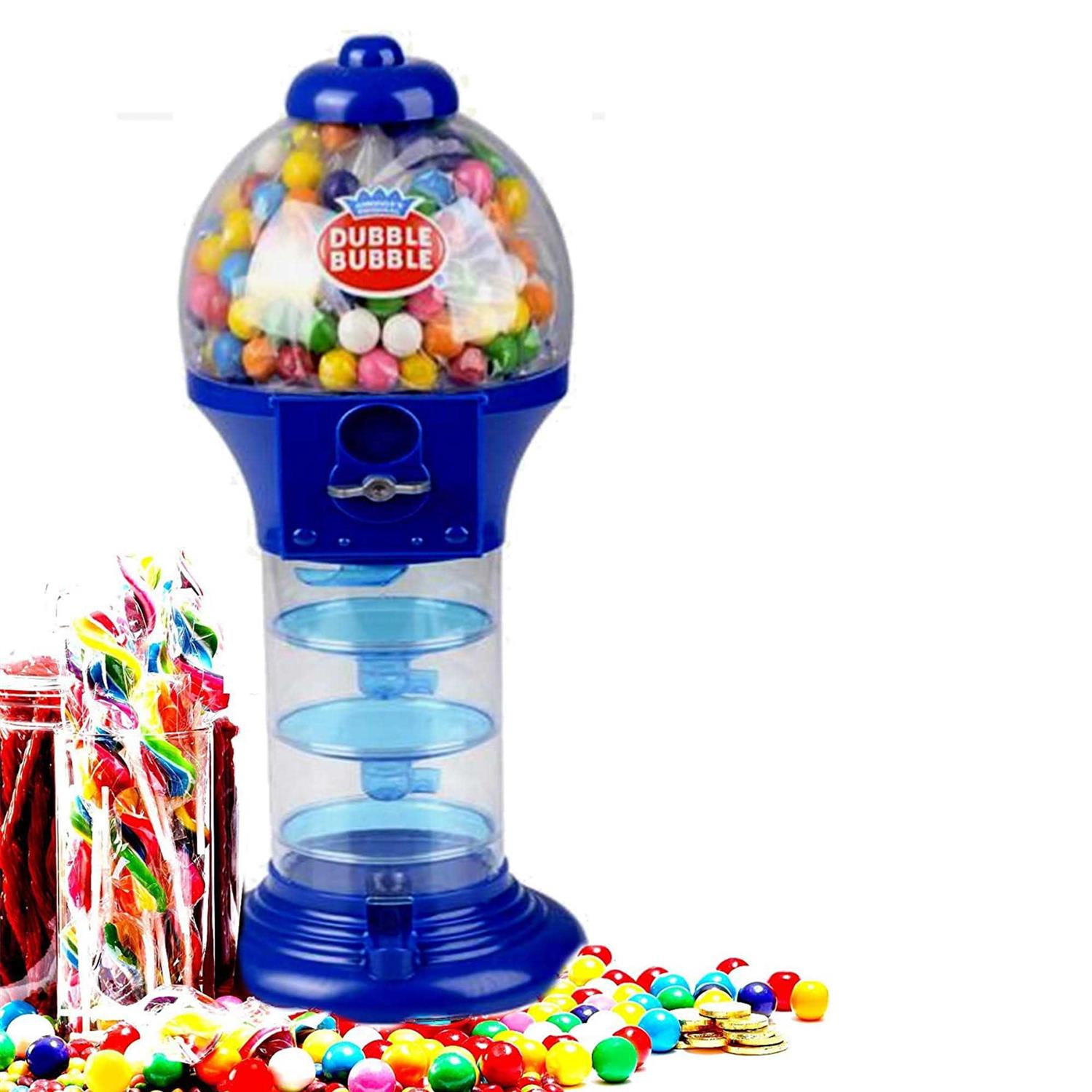 PlayO 18 Big Spiral Gumball Machine Toy Includes Aprox 113 Gum Balls