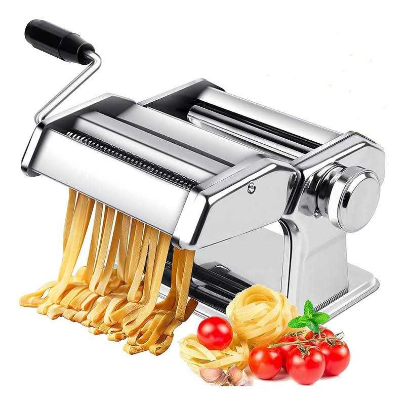 Sailnovo Pasta Maker Machine, 150 Roller Pasta Maker, 7 Adjustable Thickness Settings, 2-in-1 Noodles Maker with Rollers and Cutter