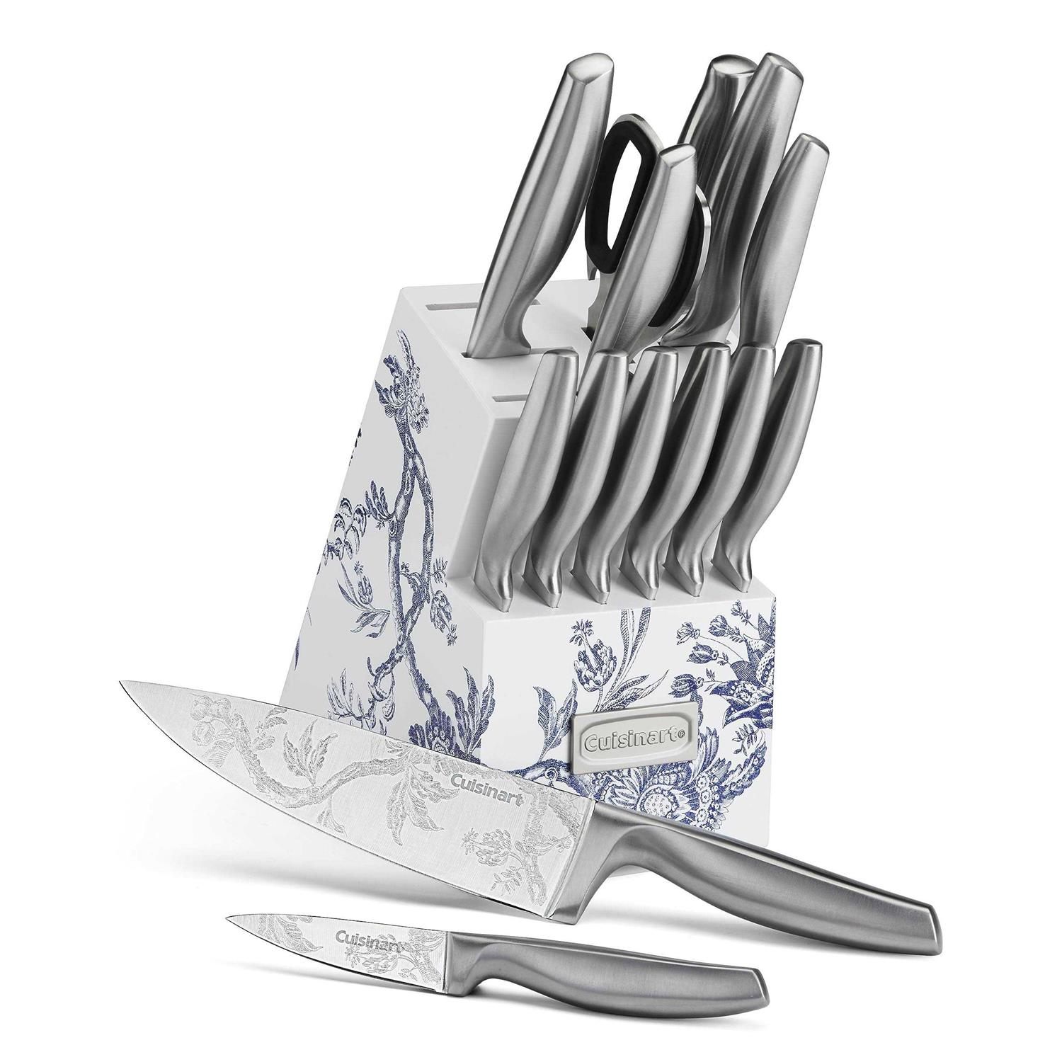 Cuisinart Caskata 15 Piece German Stainless Steel Cutlery Block Set