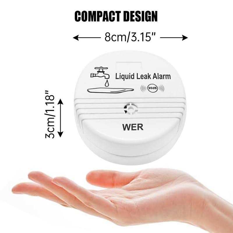 Wireless Water Leak Sensor Alarm Wer 90db Loud Buzzer