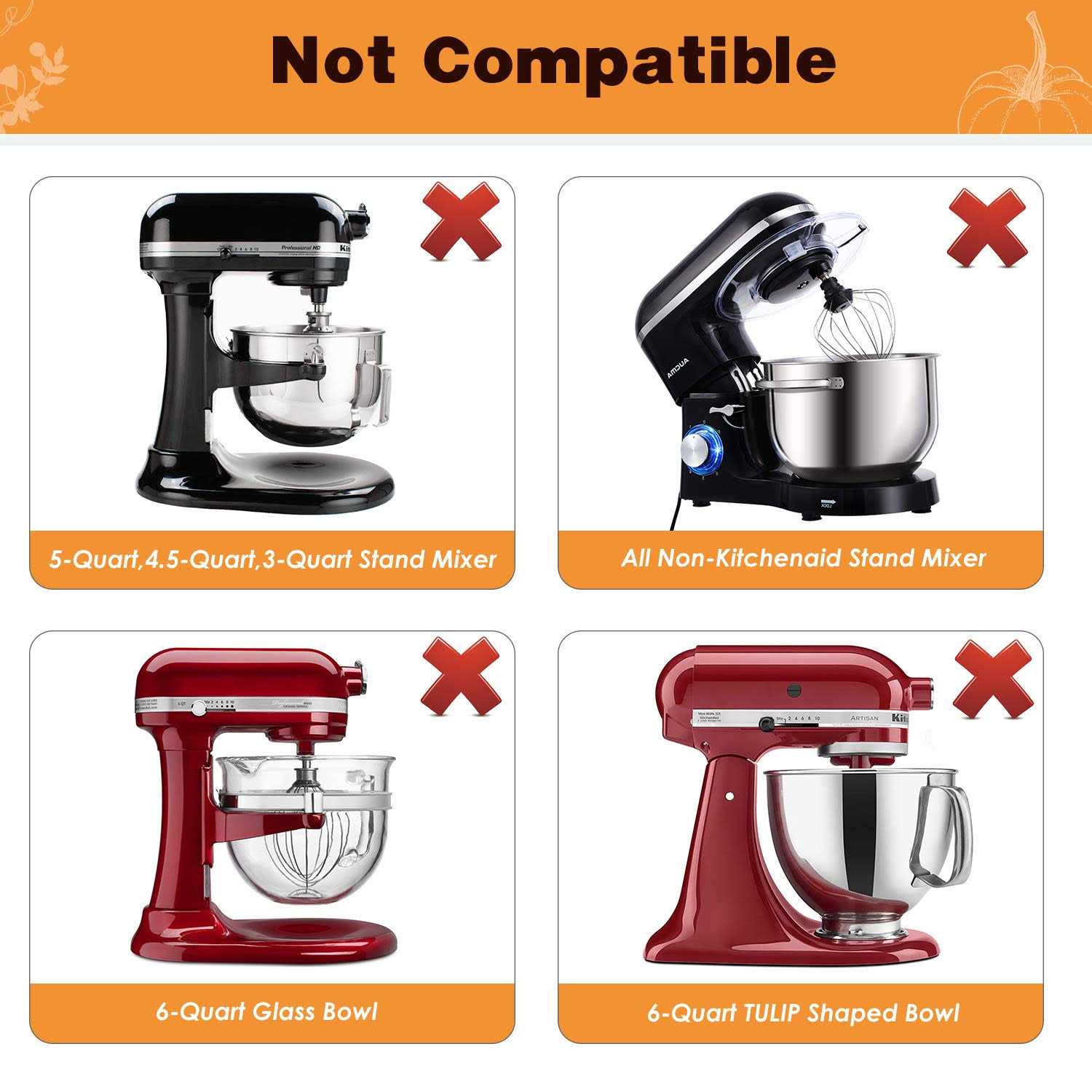 KITOART Flex Edge Beater for KitchenAid Mixer 6 Quart Bowl-Lift Stand Mixer