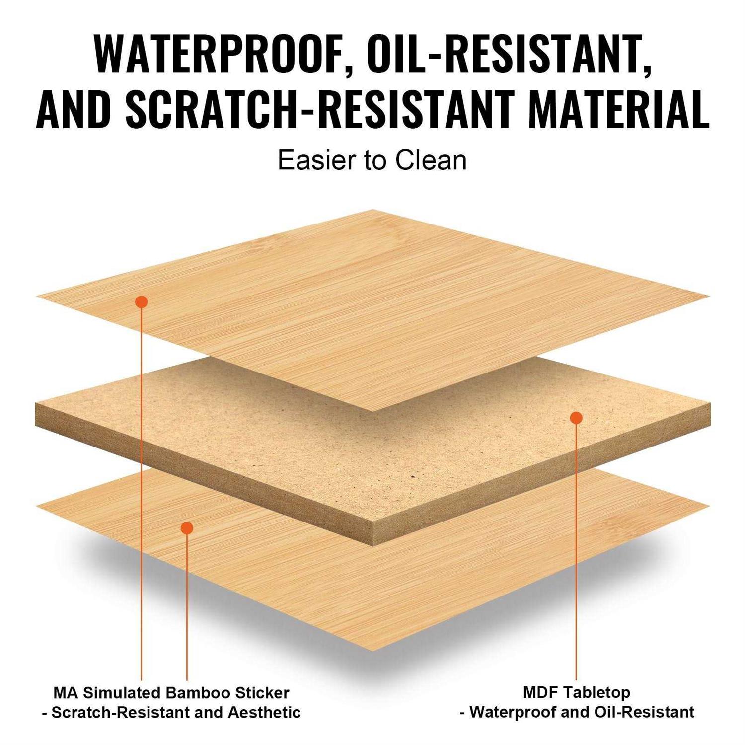 VEVOR Bed Tray Table with Foldable Legs Bamboo Breakfast Tray for Sofa Bed Eating Snacking and Working Folding Serving Laptop Desk Tray