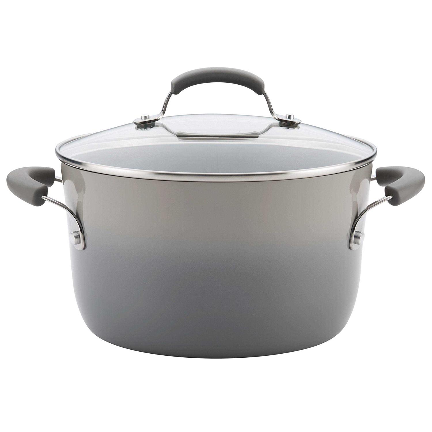 Rachael Ray 6 qt Create Delicious Aluminum Nonstick Stockpot