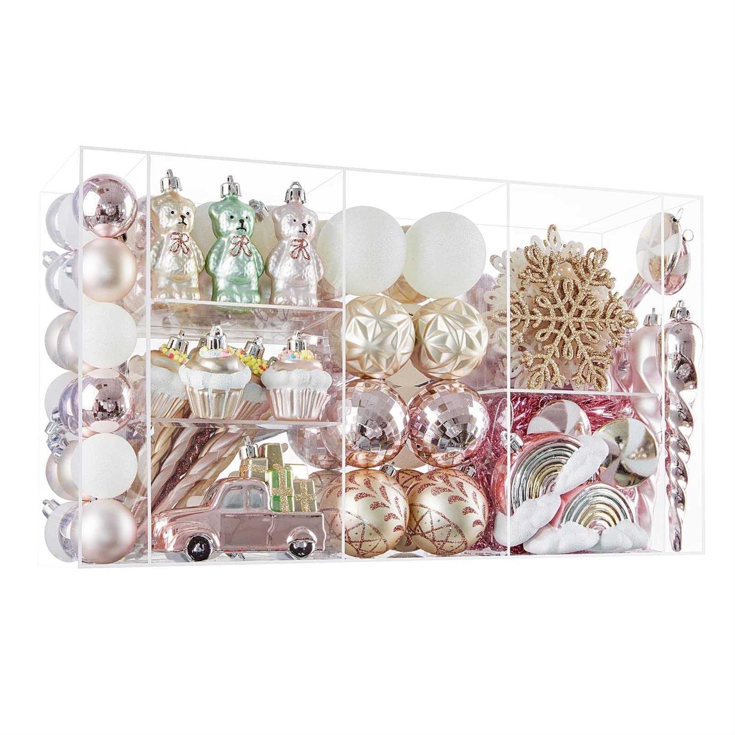 Wbhome 105ct Assorted Christmas Ball Ornaments Set and