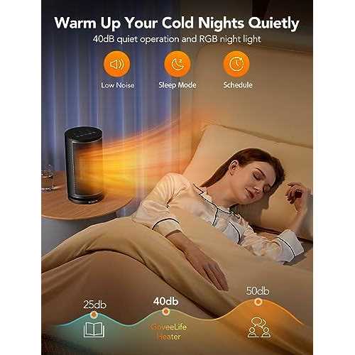 GoveeLife Smart Space Heater Electric Space Heater with Thermostat Wi-Fi & Bluetooth App Control