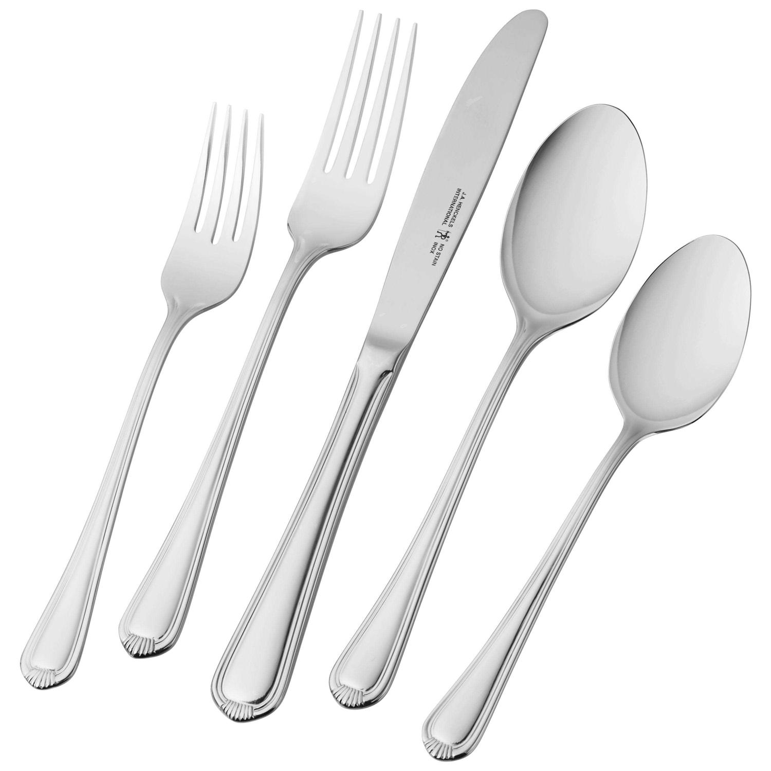 J.A. Henckels Alcea 18/10 Stainless Steel Flatware Set