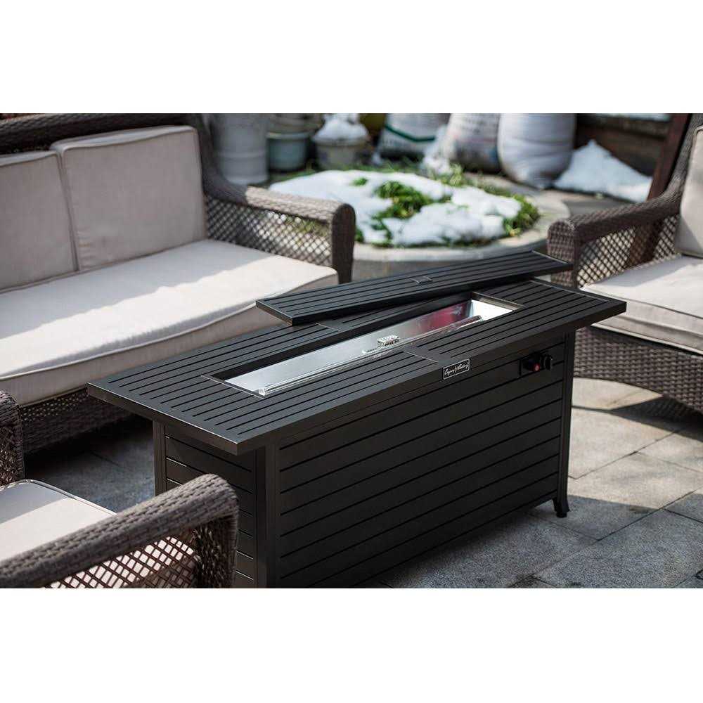 Legacy Heating Rectangular Fire Pit Table