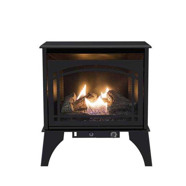 Pleasant Hearth 20,000 BTU 23.5 in. Compact Vent Free Gas Stove VFS2-PH20DT