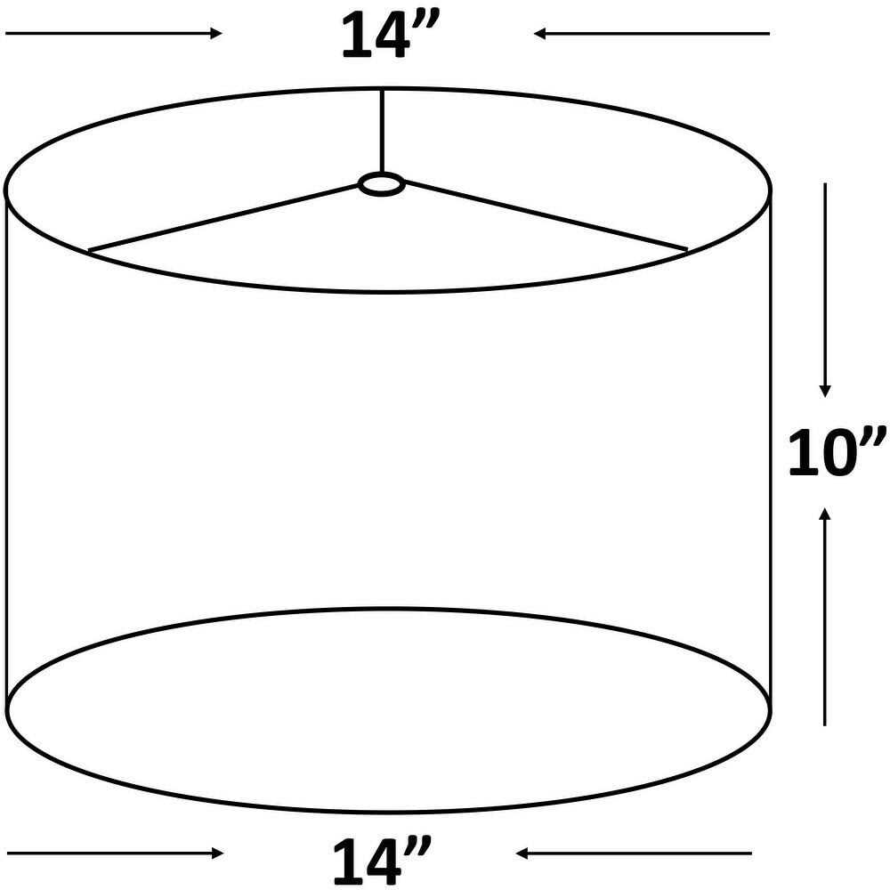 Urbanest Classic 14&& Silk Drum Lamp Shade