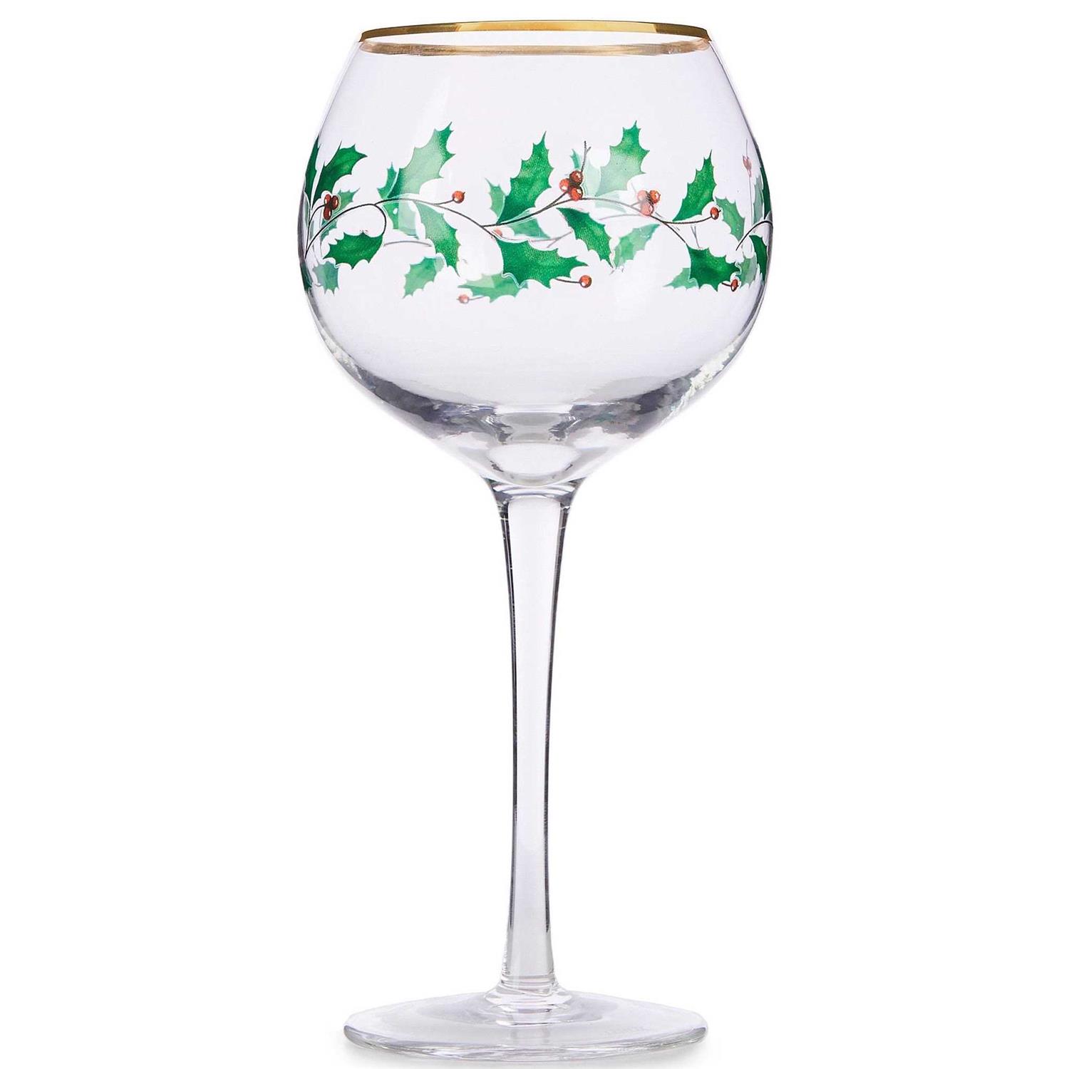 Lenox 4-Piece Holiday Wine Glass Set