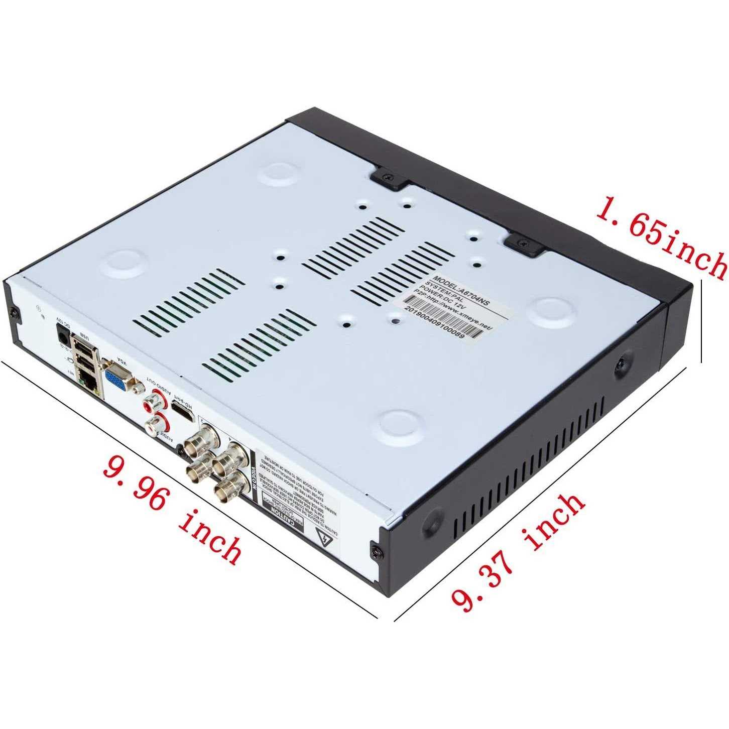 Xenocam 4CH 1080N Hybrid 5-in-1 AHD DVR Standalone DVR CCTV Surveillance Security System Video Recorder