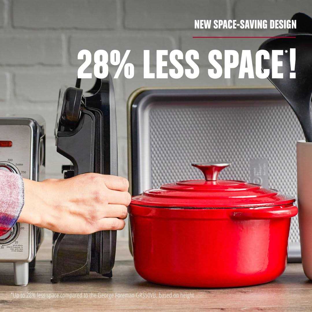 George Foreman 75 sq. in. Aluminum Nonstick Surface Grill & Panini Press GRS075B