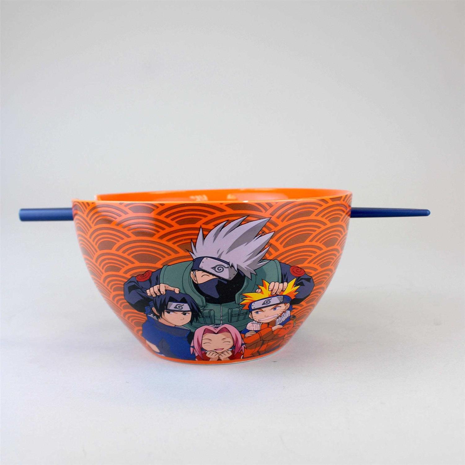 Bioworld Naruto Ceramic Ramen Bowl with Chopsticks