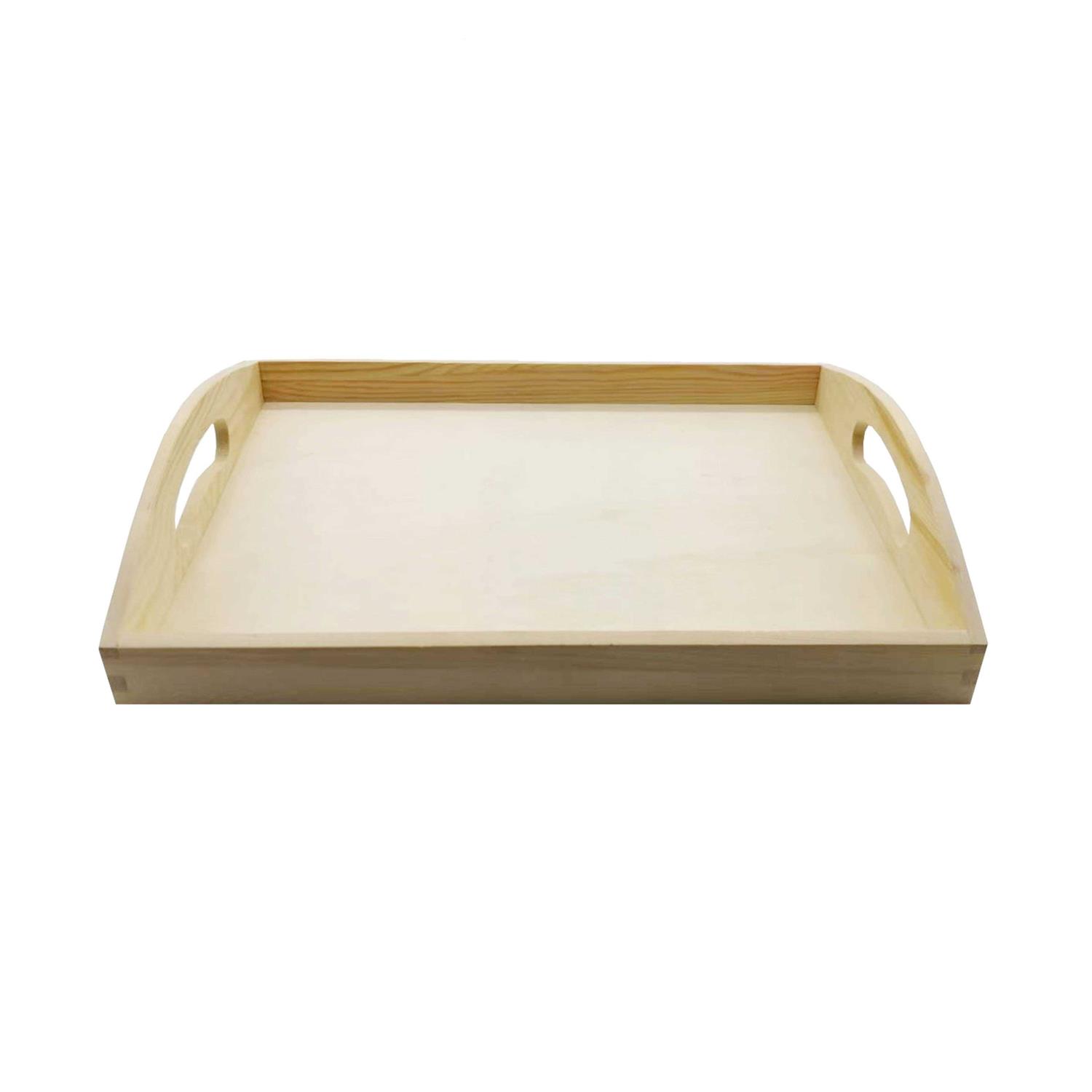 13 Wooden Tray by Make Market in Brown