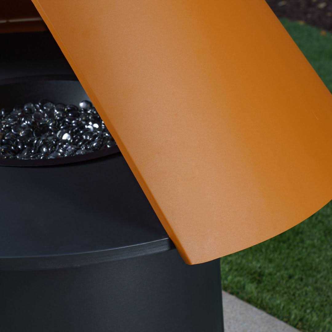 Wade Logan® 73.43&” H Aluminum Propane Outdoor Chiminea Finish