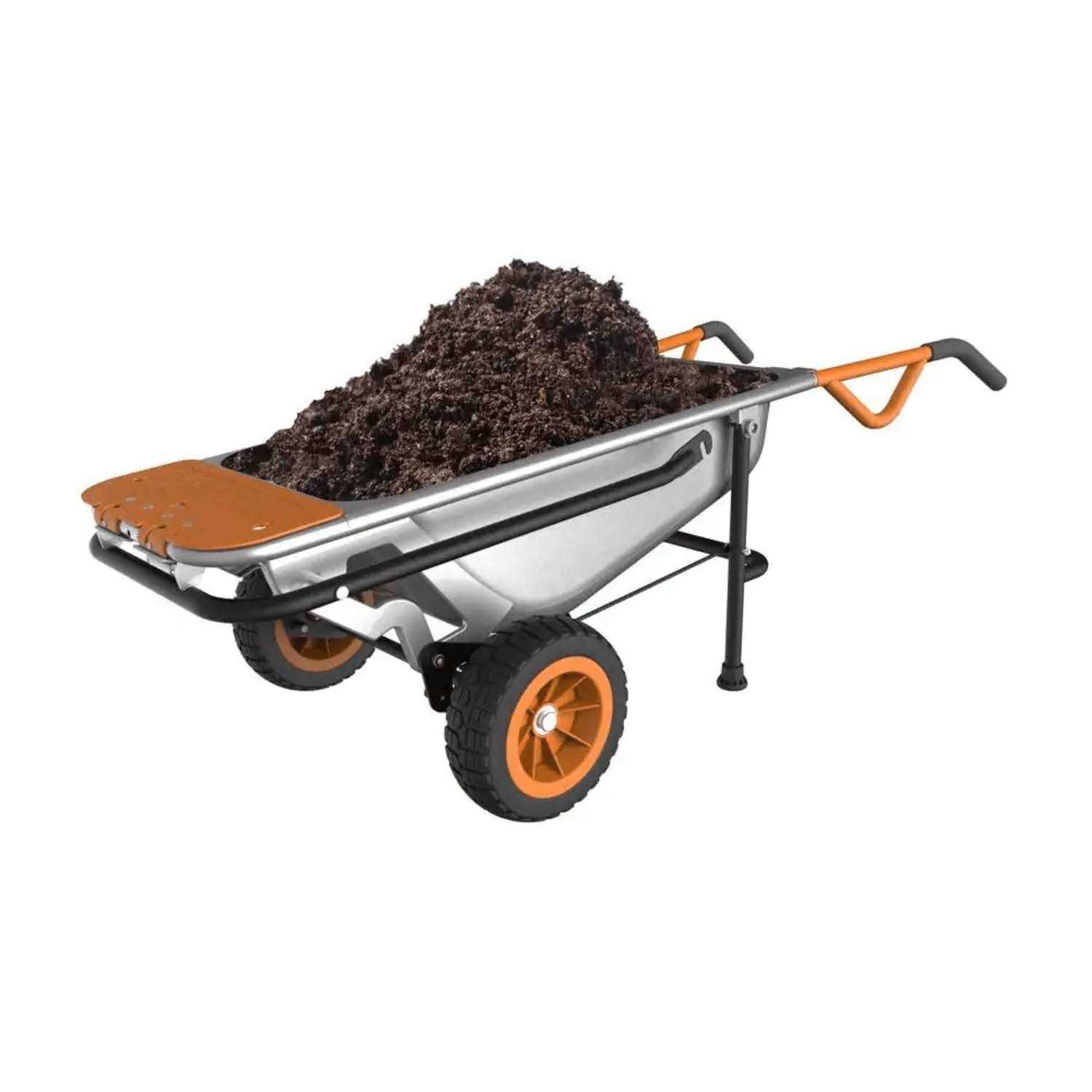 Worx WG050 Aerocart 8-in-1 Yard Cart Wheelbarrow Dolly