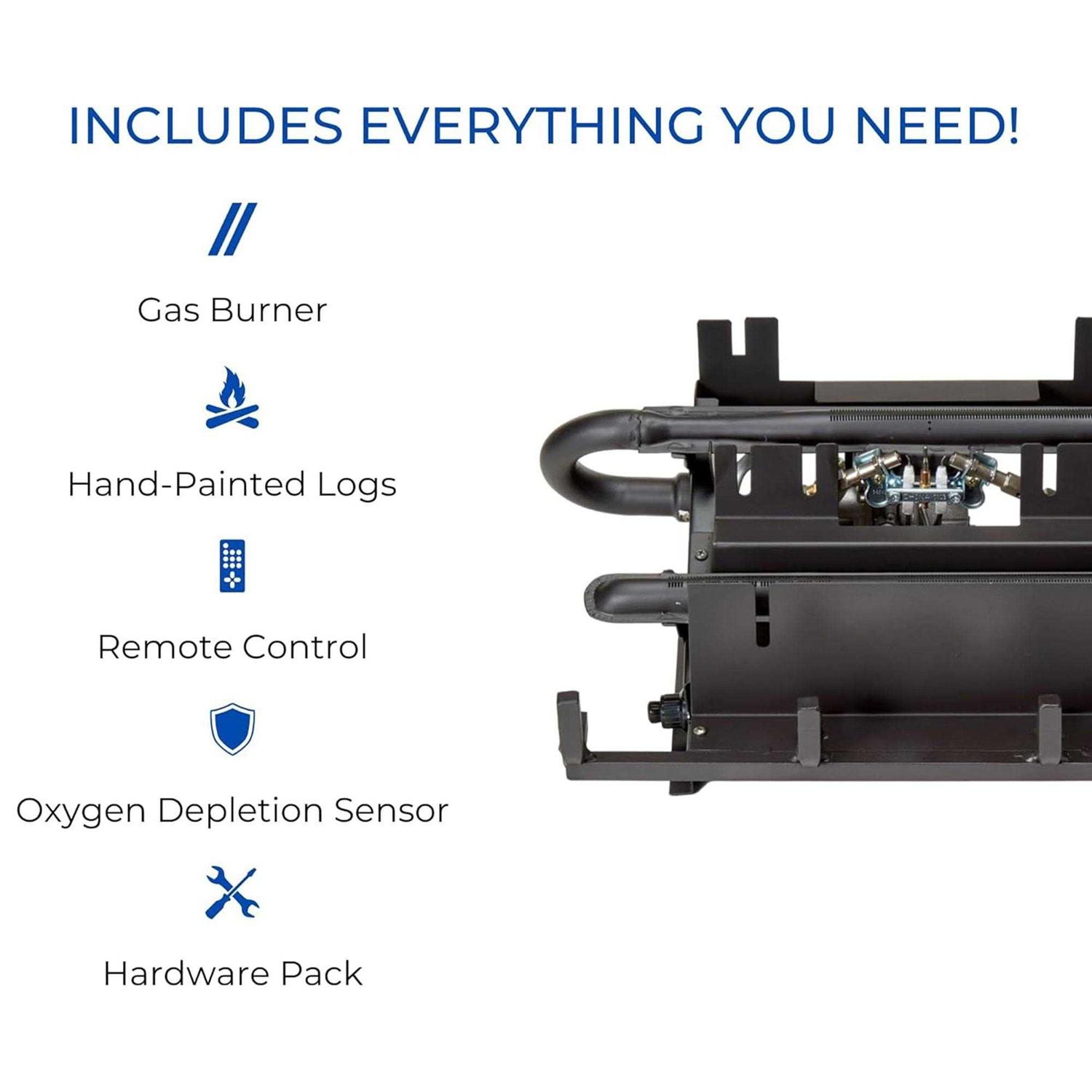 Duluth Forge Ventless Dual Fuel Gas Log Set