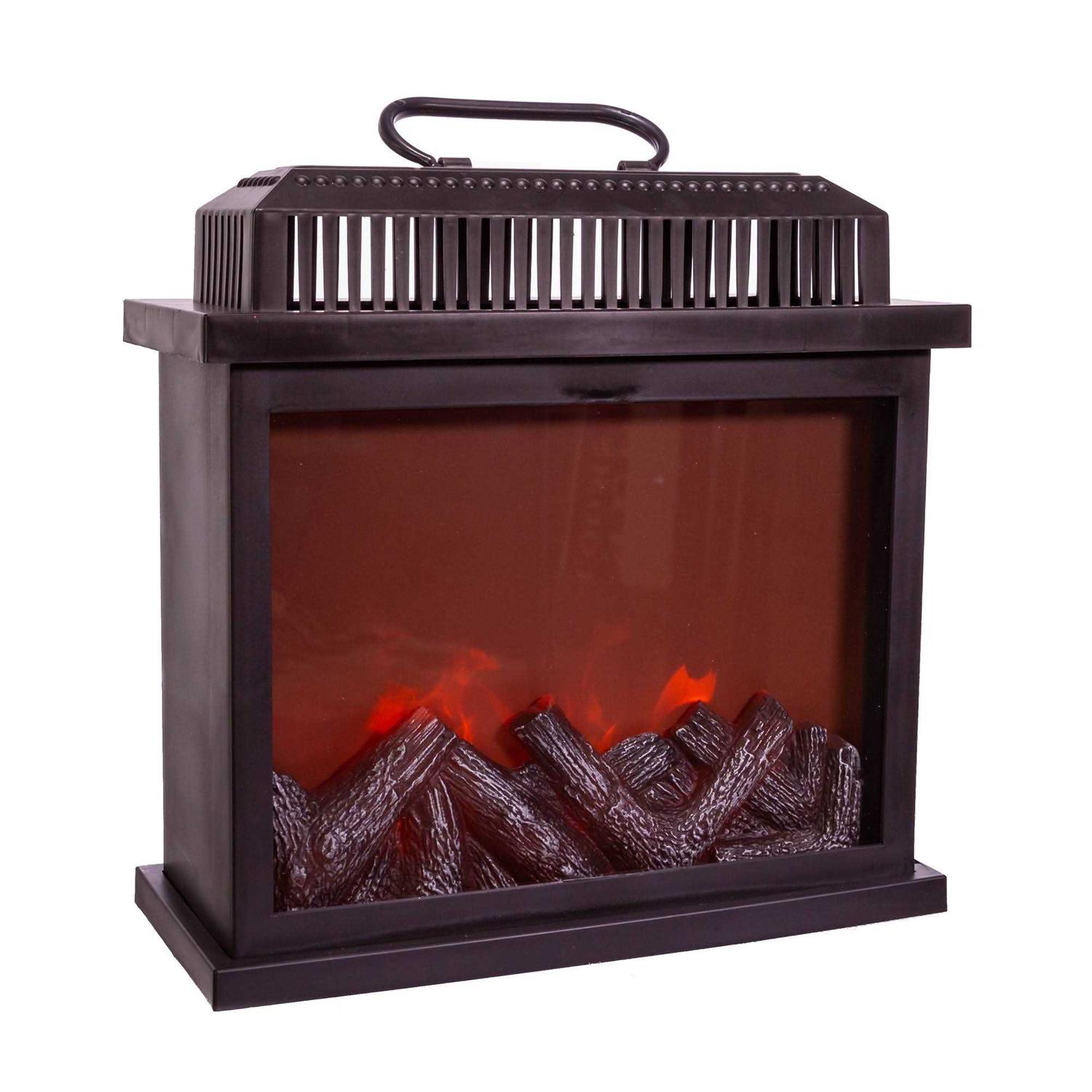 Kurt Adler 11 Battery-Operated LED Fireplace Lantern