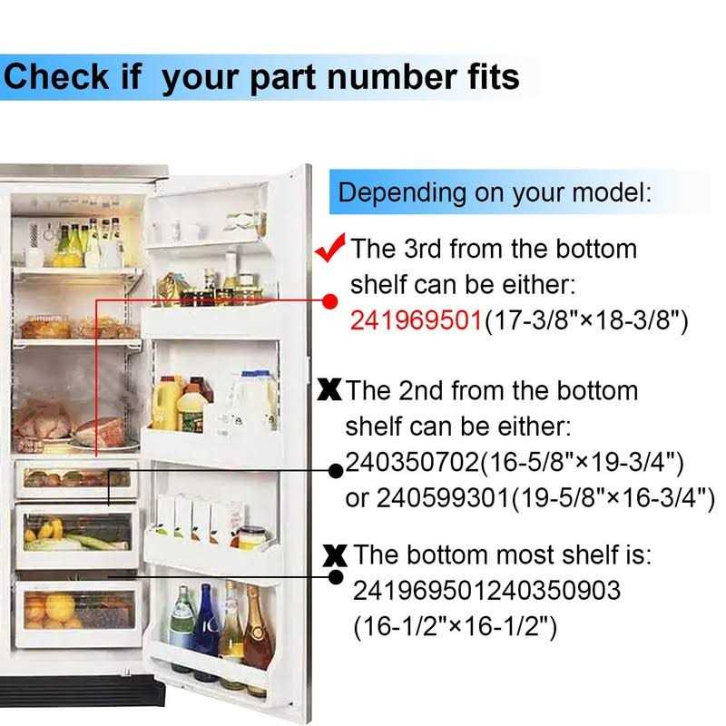 folosem 241969501 Refrigerator Shelf Frame Crisper Pan Cover For Frigidaire Refrigerator,Delicatessen Drawer Cover