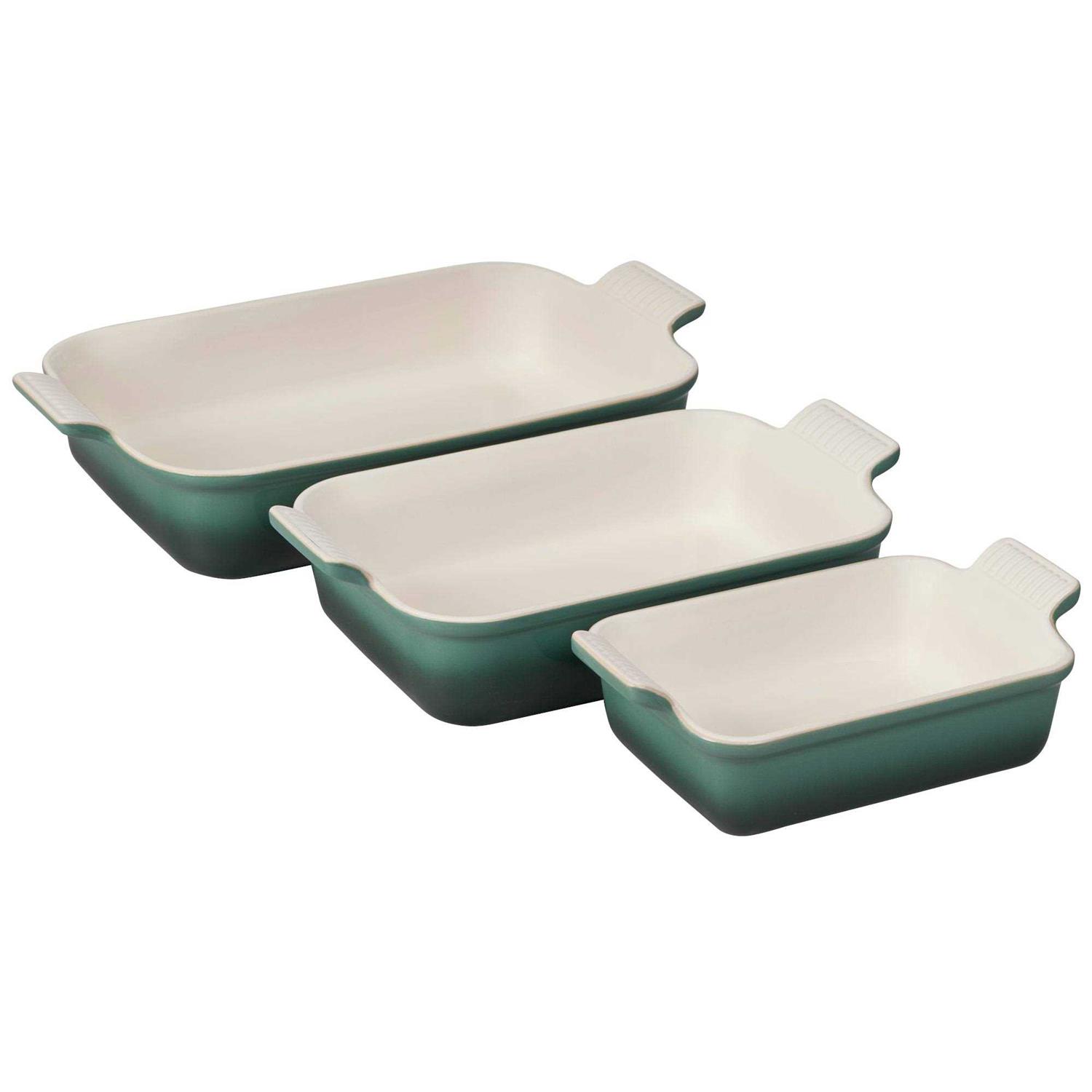 Le Creuset Heritage Set 3 Rectangular Dishes