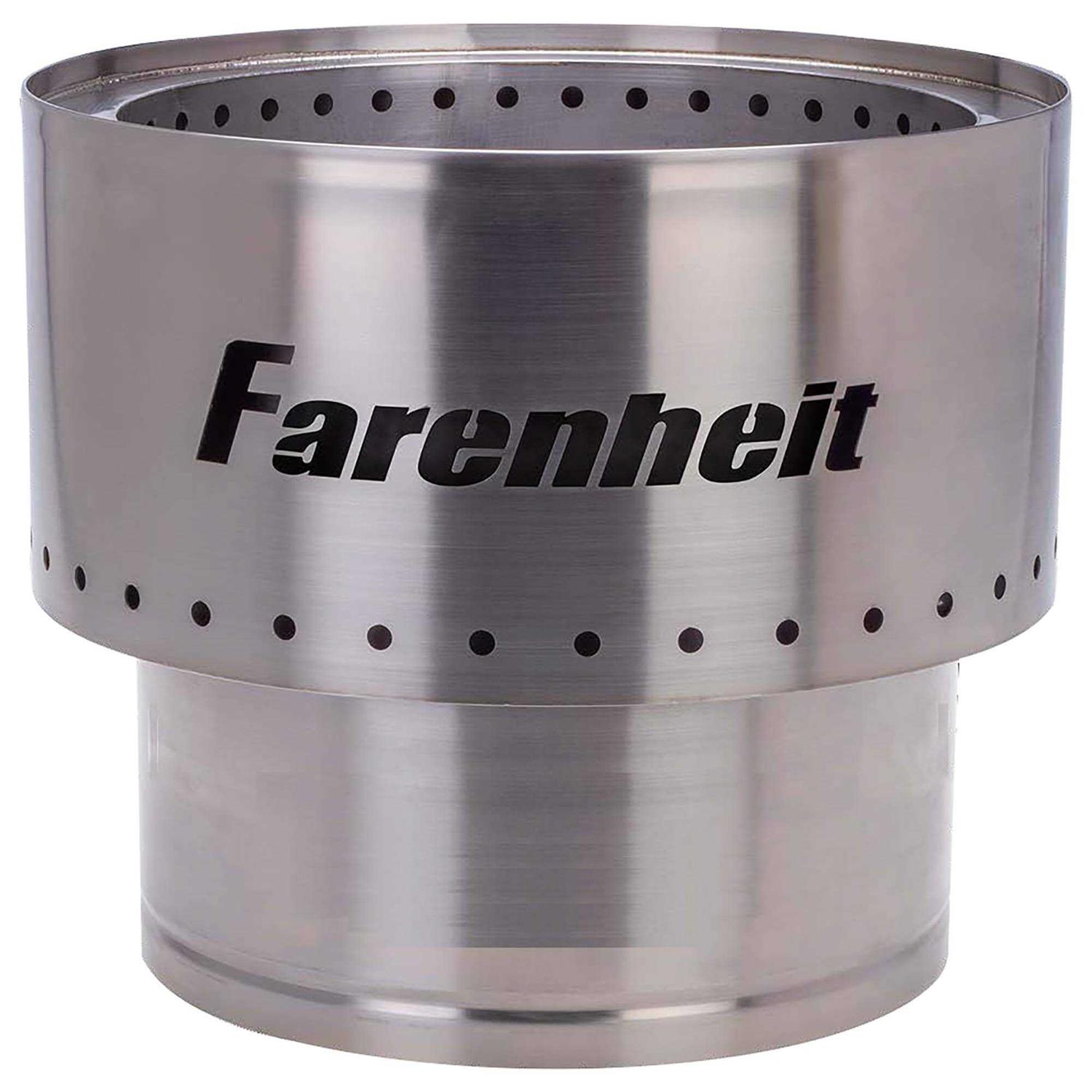 Farenheit Stainless Steel Portable Fire Pit