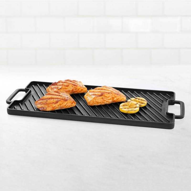 Food Network Pre-Seasoned Cast-Iron Reversible Grill