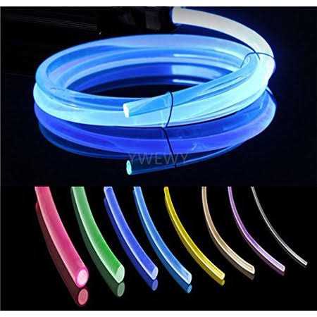 YWEWY 3.28ft PMMA Plastic Optic Fiber Side Glow Cable for LED Light Source