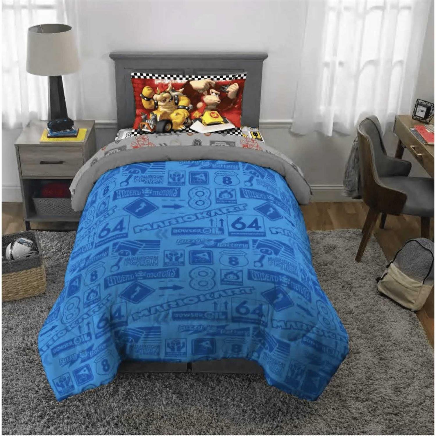 Twin Super Mario Reversible Kids’ Comforter