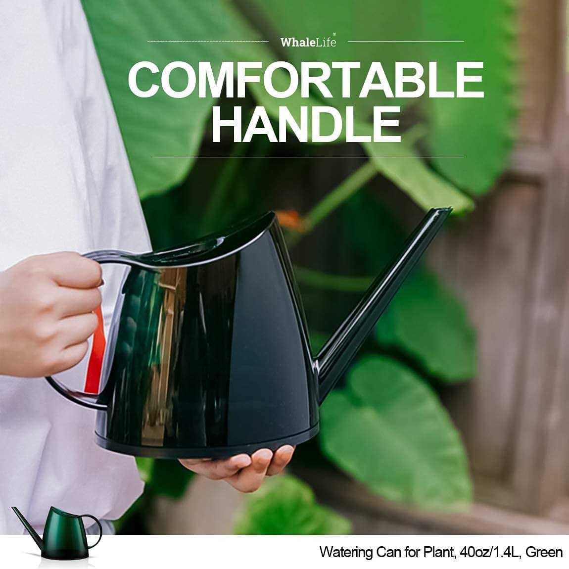 Whalelife Indoor Watering Can for House Bonsai Plants Garden Flower Long Spout 40oz