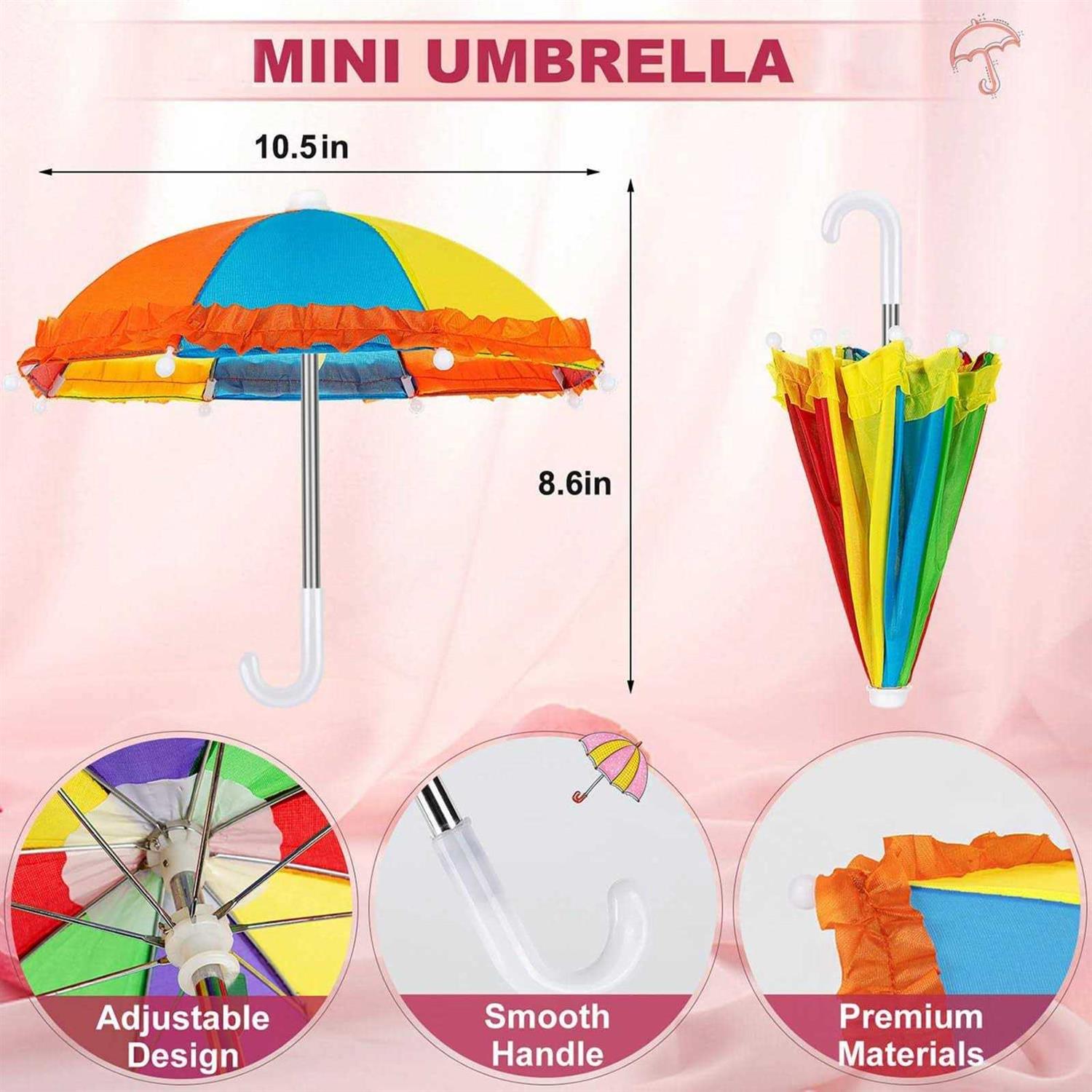 Fantasybear Uv Protection Phone Umbrella for Sun,universal Adjustable Piggy Suction Cup Phone Stand Umbrella for Phone,Stand Sun Visor,Sun Shade